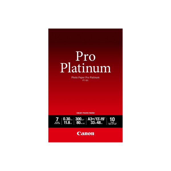 CANON Pro Platinum Photo Paper A3+ PT101A3+ InkJet glossy 300g 10 Blatt
