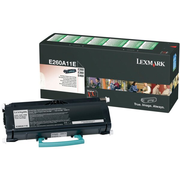 LEXMARK Cartouche toner return noir E260A11E E260/360/460 3500 pages
