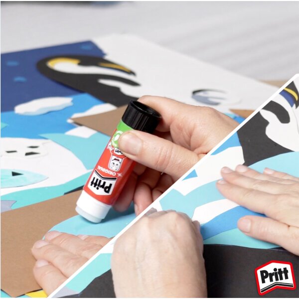 Pritt Bâton de colle 6 x 22 g, en multipack, sans solvant
