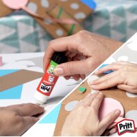 Pritt Bâton de colle 6 x 22 g, en multipack, sans solvant