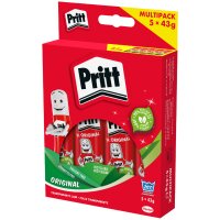 Pritt Klebestift 5 x 43 g im Multi-Pack, lösemittelfrei