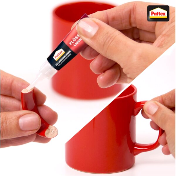 Pattex Sekundenkleber ORIGINAL flüssig, 3 g Tube