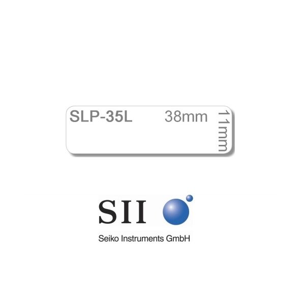 SEIKO Etiquettes multi-usage 11x38mm SLP-35L blanc, étroit, DIA 300 pcs.