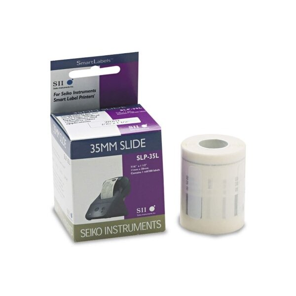 SEIKO Etiquettes multi-usage 11x38mm SLP-35L blanc, étroit, DIA 300 pcs.