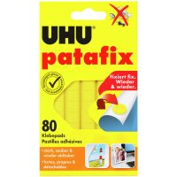 UHU Pâtes adhésives patafix, repositionnable, blanc