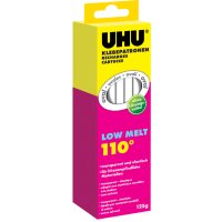 UHU Recharde de colle Low Melt, 125 g, transparent