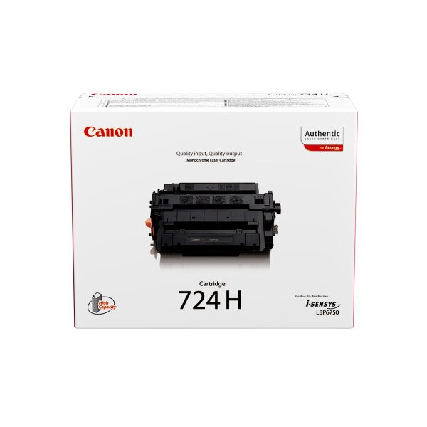 CANON Cartouche toner 724H noir 3482B002 LBP 6750dn 12500 pages