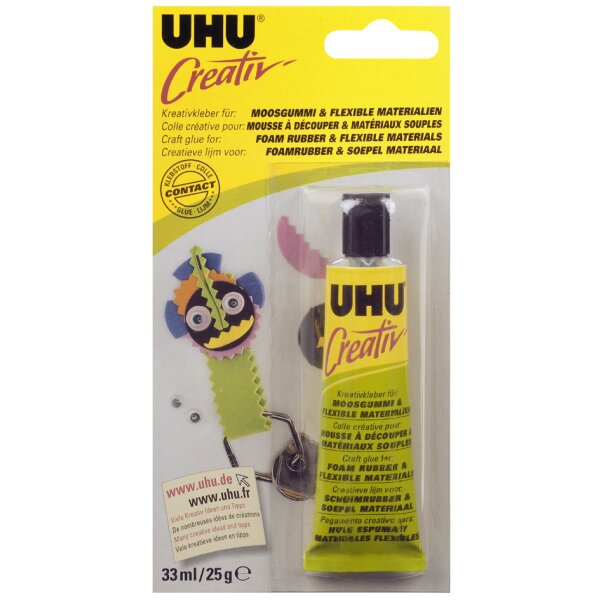 UHU Colle spéciale Creativ pr mousse à découper, tube 33ml