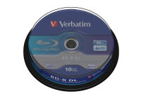 VERBATIM BD-R Spindle whi./blue 50GB 43746 6x DL...