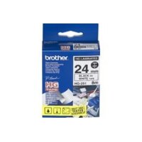 PTOUCH Ruban, High-Grade noir/blanc HGE-251 24mm/8m 5...