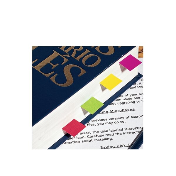 Kores Pagemarker - Papier, 20 x 50 mm, Neonfarben