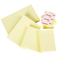 Kores Note adhésive 50 x 75 mm, uni, jaune