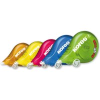 Kores roller correcteur jetable SCOOTER - 5-Color, assorti
