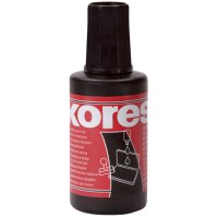 Kores Encre pour tampon encreur, contenu: 27 ml, noir