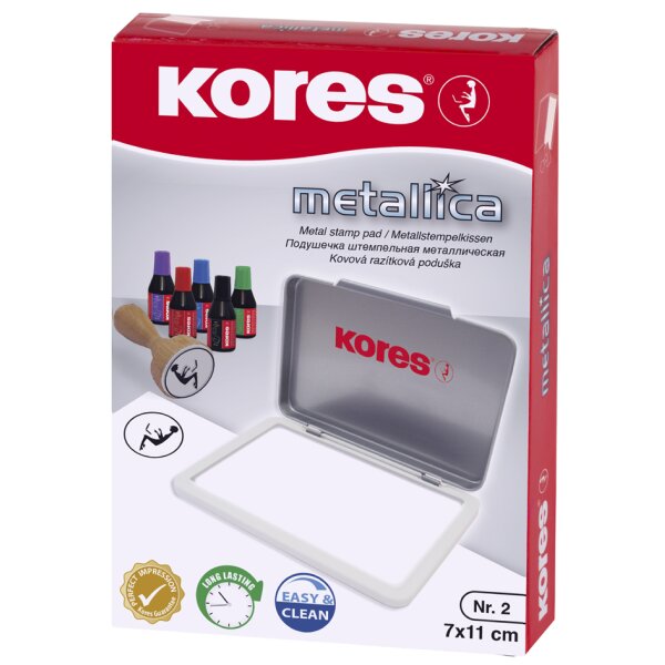 Kores Stempelkissen "METALLICA", (B)110 x (T)70 mm, blau