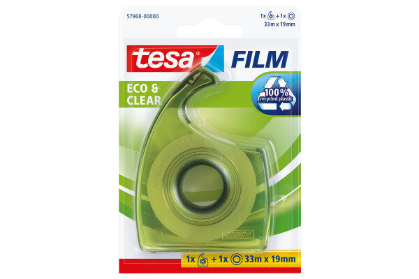 TESA Handabroller EasyCut Blister 579680000 grün, inkl. 1 Rolle 19mmx33m