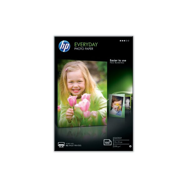HP Everyday Photo Paper 10x15cm CR757A InkJet, glossy 200g 100 Blatt