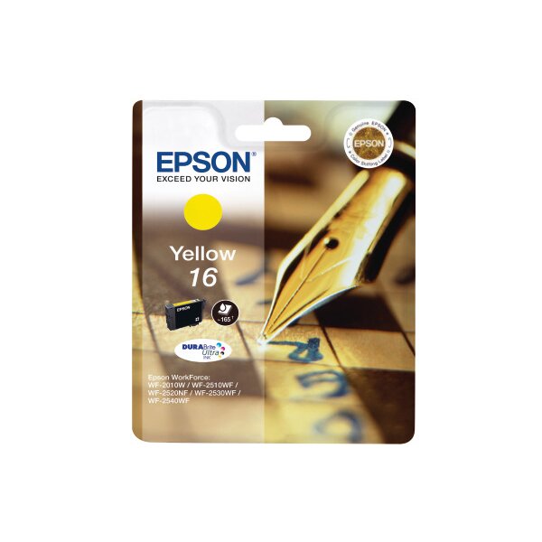 EPSON Tintenpatrone 16 yellow T162440 WF 2010/2540 165 Seiten