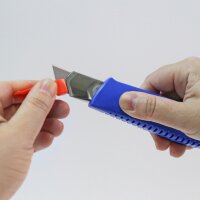 NT Cutter L-300RP, boîtier en plastique, bleu