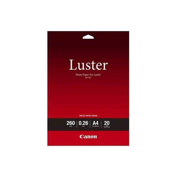 CANON Photo Paper Pro Luster A4 LU101A4 InkJet, 260g 20 Blatt