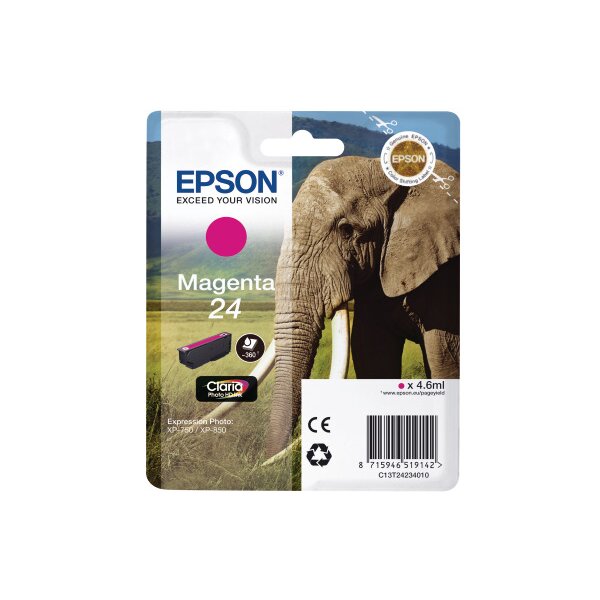 EPSON Cartouche dencre 24 magenta T242340 XP 750/850 360 pages