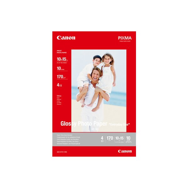 CANON Glossy Photo Paper 10x15cm GP5014x6 InkJet, Everyday 210g 10 fl.