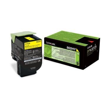 LEXMARK Cart. toner return HY yellow 80C2HY0 CX410/510 3000 pages