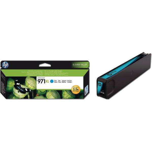 HP Cartouche dencre 971XL cyan CN626AE OfficeJet Pro X451/576 6600 p.