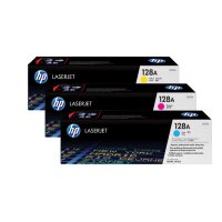 HP Toner Tri-Pack 128A CMY CF371AM Color LJ Pro CM1415...