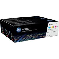 HP Toner Tri-Pack 128A CMY CF371AM Color LJ Pro CM1415...