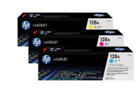 HP Toner Tri-Pack 128A CMY CF371AM Color LJ Pro CM1415...