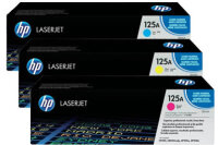 HP Toner Tri-Pack 125A CMY CF373AM Color LJ CP 1210 1400...