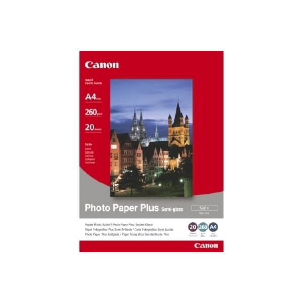 CANON Photo Paper Semi-gloss 10x15cm SG2014x6 InkJet, 260g 5 Blatt