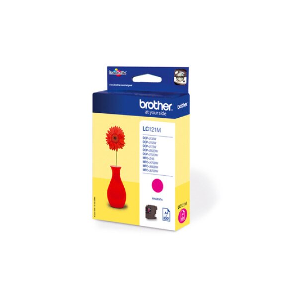 BROTHER Tintenpatrone magenta LC-121M DCP-J132 300 Seiten
