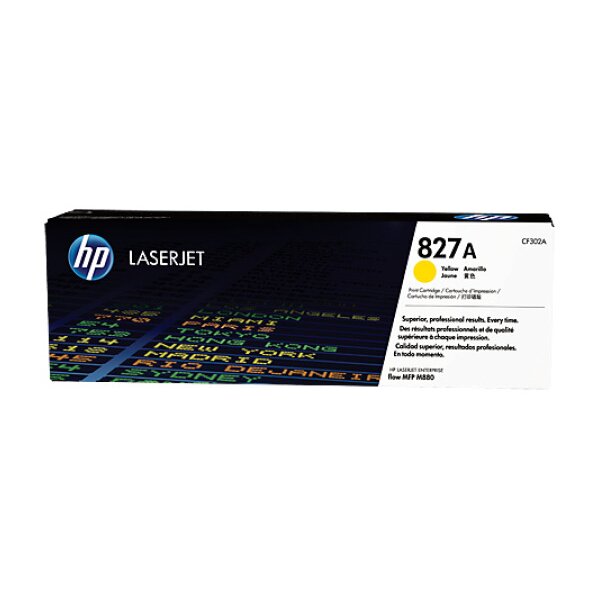 HP Cartouche toner 827A yellow CF302A CLJ Enterprise M880 32000 p.
