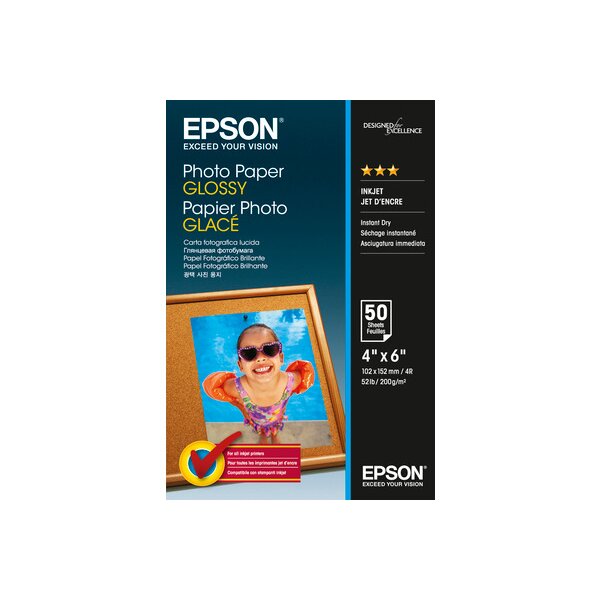 EPSON Photo Paper Glossy 10x15cm S042547 InkJet 200g 50 Blatt