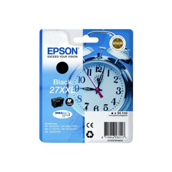 EPSON Tintenpatrone XXL schwarz T279140 WF 3620/7620 2200 Seiten