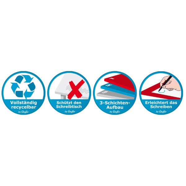 Läufer Schreibunterlage Ambiente MATTON, rot