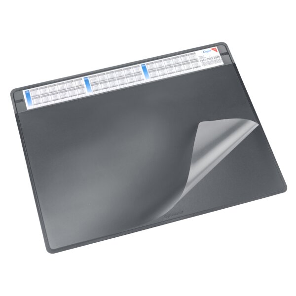 L&auml;ufer Sous-main DURELLA SOFT, 500 x 650 mm, noir