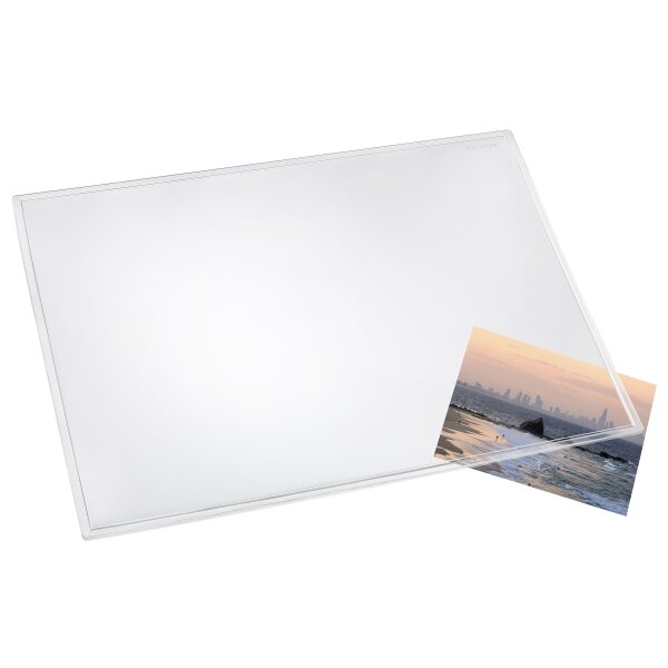 L&auml;ufer Schreibunterlage DURELLA TRANSPARENT, glasklar