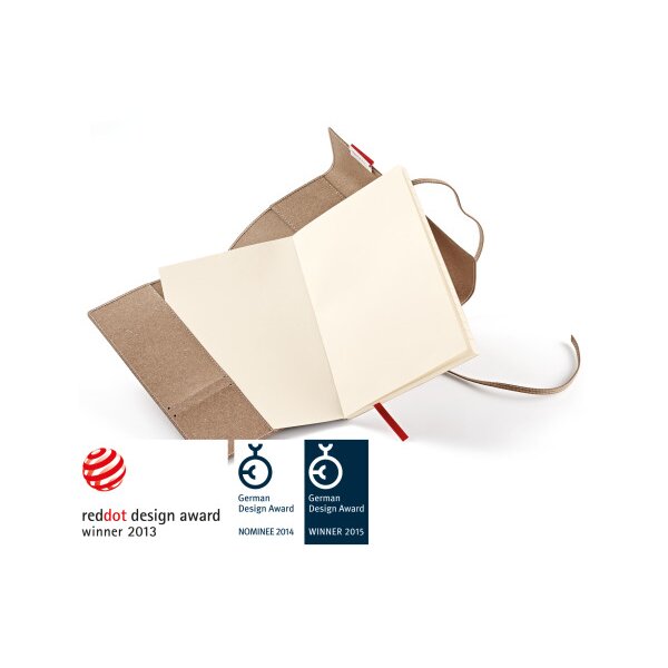 TRANSOTYPE senseBook FLAP REFILL A4 75510402 quadr., L, 135 feuilles beige