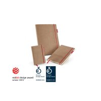 TRANSOTYPE senseBook RED RUBBER A5 75020502 quadr., M, 135 feuilles beige