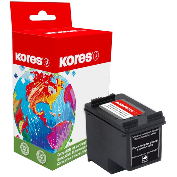 Kores Cartouche rechargée G1705BK remplace hp C9364EE,No.337