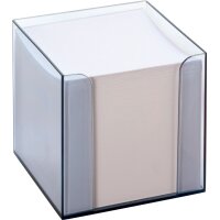folia Bloc cube avec boîtier, plastique, transparent