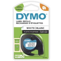 DYMO Ruban détiquette LetraTag, plastique, 12 mm x...
