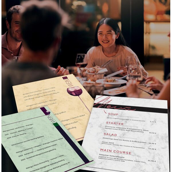 sigel Papier marbré, A4, 200 g/m2, papier prestige, marron