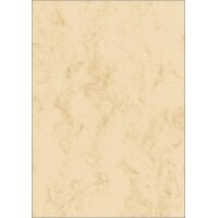 sigel Papier marbré, A4, 200 g/m2, papier prestige, marron