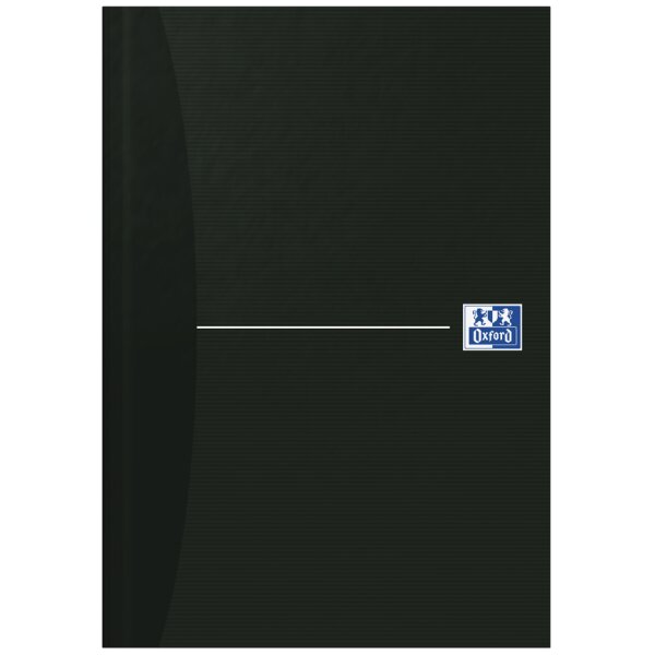 Oxford Notizbuch "Smart Black" - gebunden, DIN A5, kariert