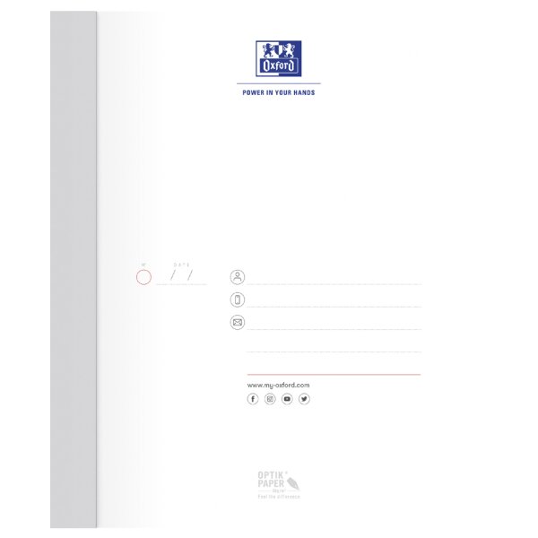 Oxford Office Buch - broschiert, DIN A5, 96 Blatt, kariert