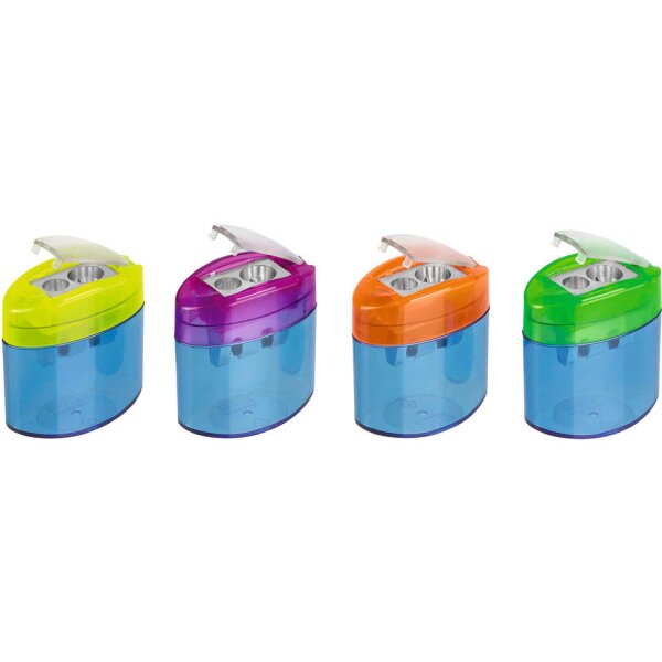M+R Taille-crayon double 709020050 Plastique, ass.